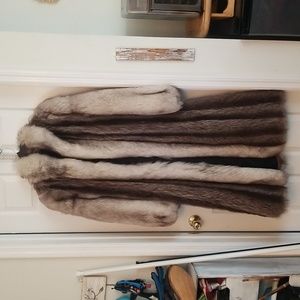 Silver Fox full length coat
